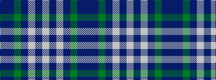 idealised woven sample of pattern BBGBWBW