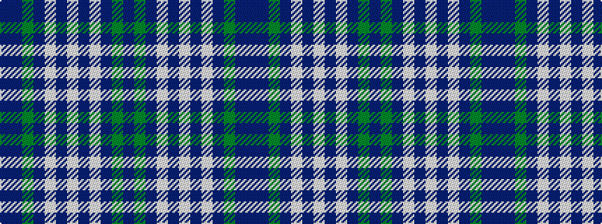 idealised woven sample of pattern BBGBWBWBWBGB