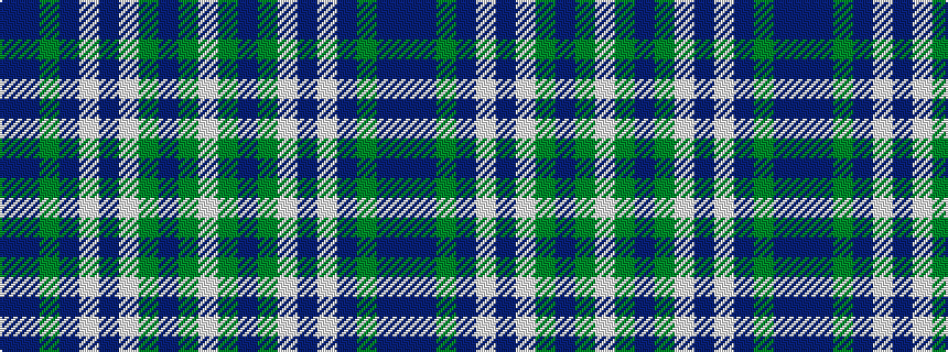 idealised woven sample of pattern BBGBWBWGBGW