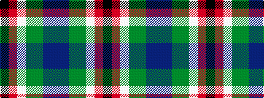 idealised woven sample of pattern BBGGWRK