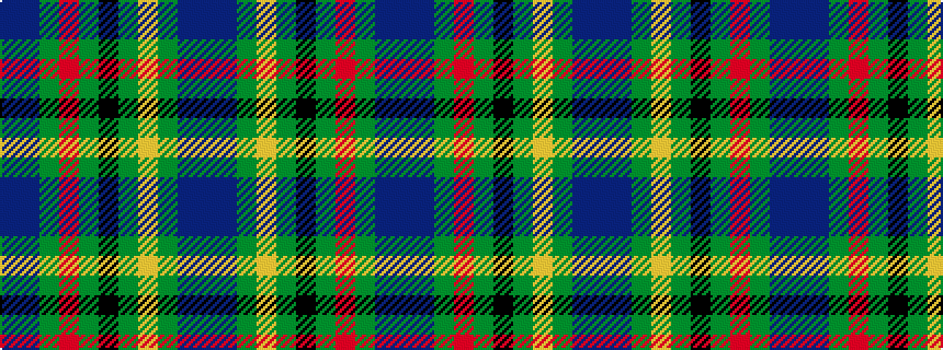 idealised woven sample of pattern BBGRGKGYGBB