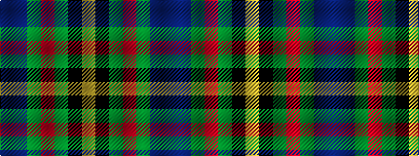 idealised woven sample of pattern BBGRGKY