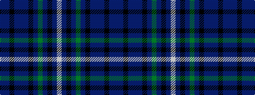 idealised woven sample of pattern BBKBBBKBGBKBW