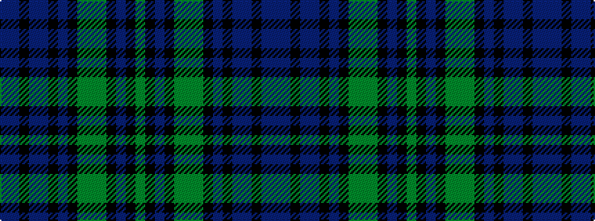 idealised woven sample of pattern BBKBBKBKGGGKBKG