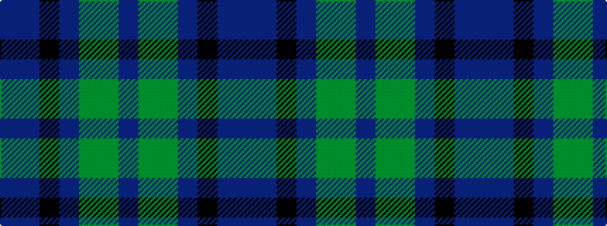 idealised woven sample of pattern BBKBGGB