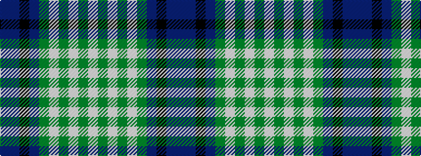 idealised woven sample of pattern BBKBGWGWGW