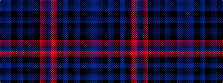 idealised woven sample of pattern BBKBKBKRB
