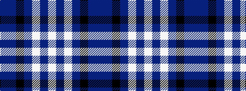 idealised woven sample of pattern BBKBWBW