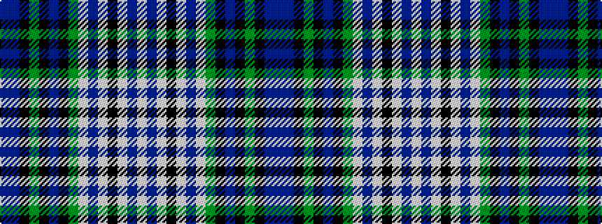 idealised woven sample of pattern BBKGKBKGWBWKWBW
