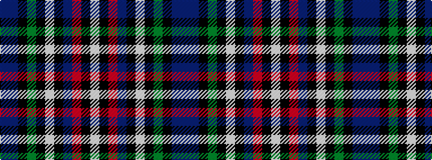 idealised woven sample of pattern BBKGKWKBRKW