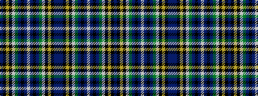 idealised woven sample of pattern BBKYKWGBKBWBKBGWKYKB
