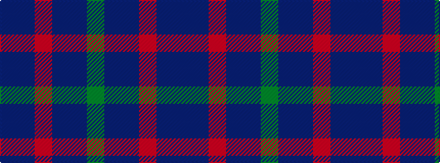 idealised woven sample of pattern BBRBBG