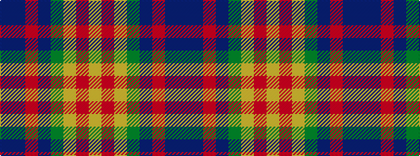 idealised woven sample of pattern BBRBGYRY