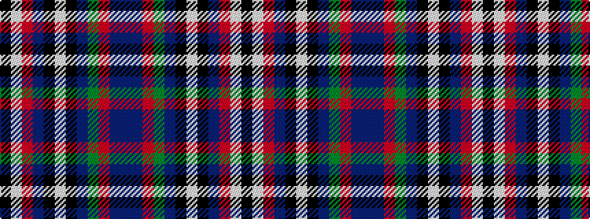 idealised woven sample of pattern BBRGBKWKBRWK