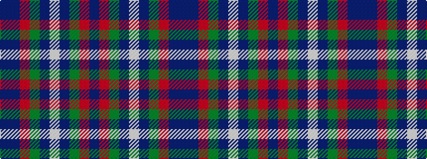 idealised woven sample of pattern BBRGBWBGRB