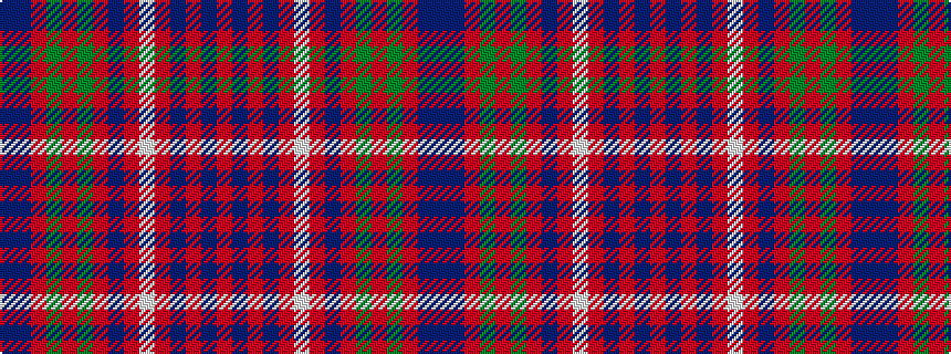 idealised woven sample of pattern BBRGRGRBRWRBRBR