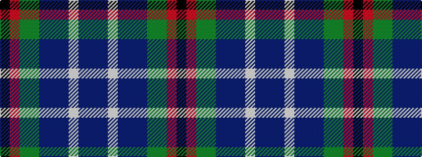 idealised woven sample of pattern BBWBBBGGRK