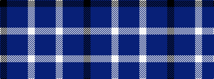 idealised woven sample of pattern BBWBBBK
