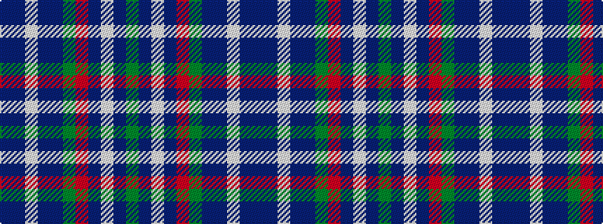 idealised woven sample of pattern BBWBBGRBWBG