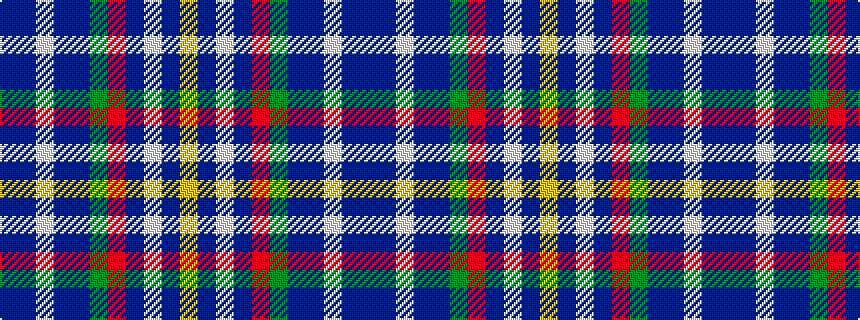 idealised woven sample of pattern BBWBBGRBWBY