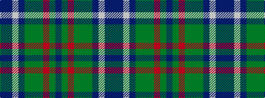 idealised woven sample of pattern BBWBGGGRGB