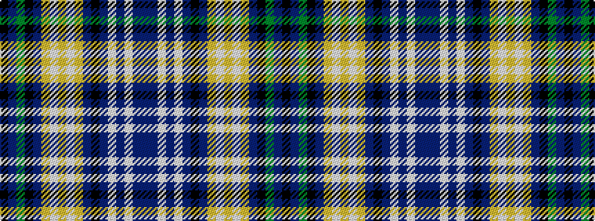 idealised woven sample of pattern BBWBWBKBYWYWYBKGBK
