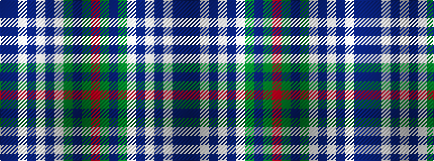 idealised woven sample of pattern BBWBWBWGBGR
