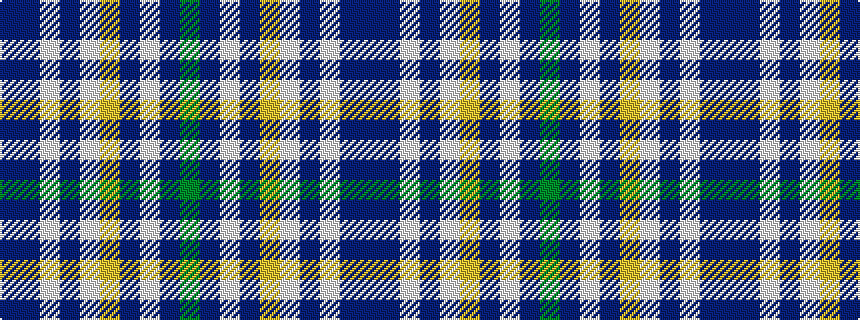 idealised woven sample of pattern BBWBWYBWBG