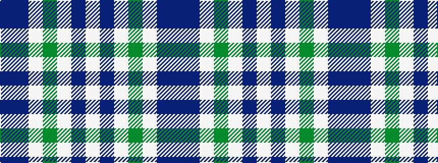 idealised woven sample of pattern BBWGWBW