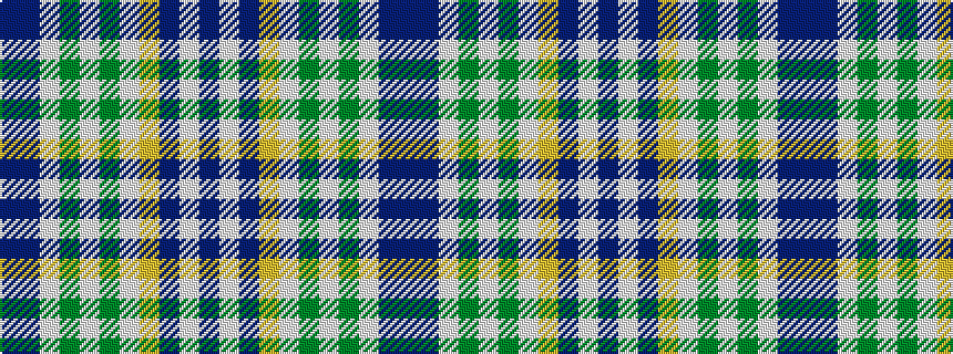 idealised woven sample of pattern BBWGWGWYBWB