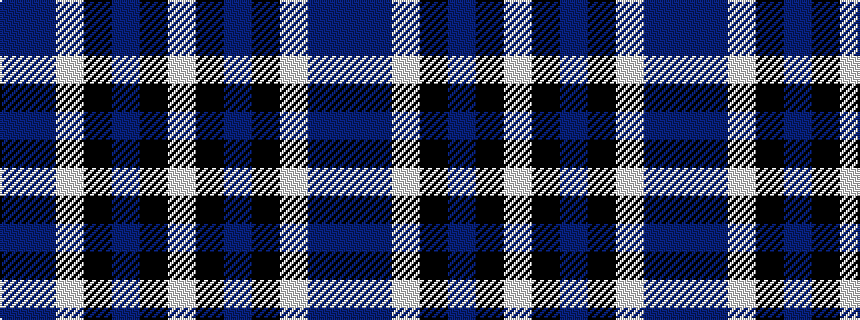 idealised woven sample of pattern BBWKBKW