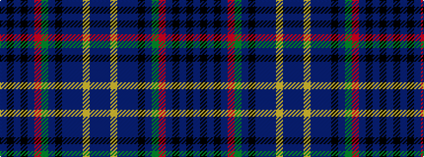 idealised woven sample of pattern BBYBBBKBGRBKBKB
