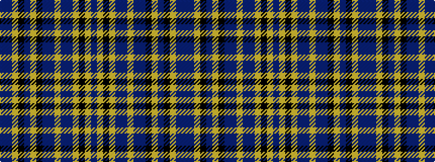 idealised woven sample of pattern BBYKBYKBBYBBYKYB