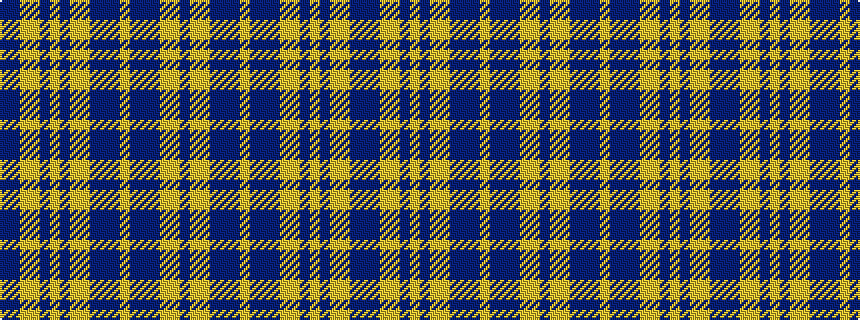 idealised woven sample of pattern BBYYBYBYYBBBYBBBYYB
