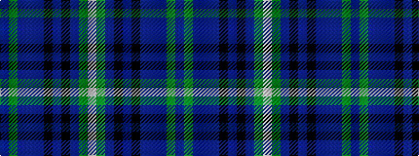 idealised woven sample of pattern BGBBBKBKBGW