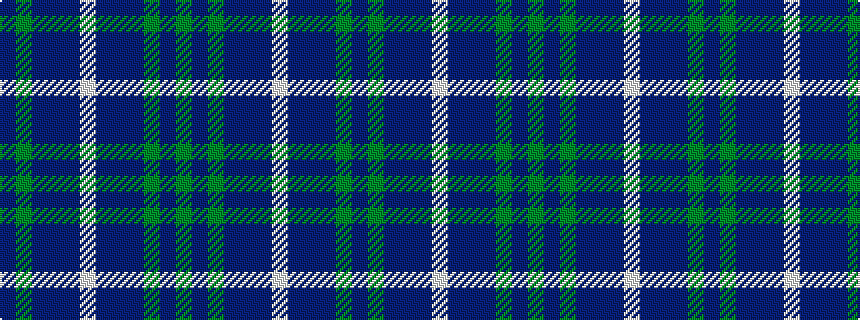 idealised woven sample of pattern BGBBBWBBBGBG