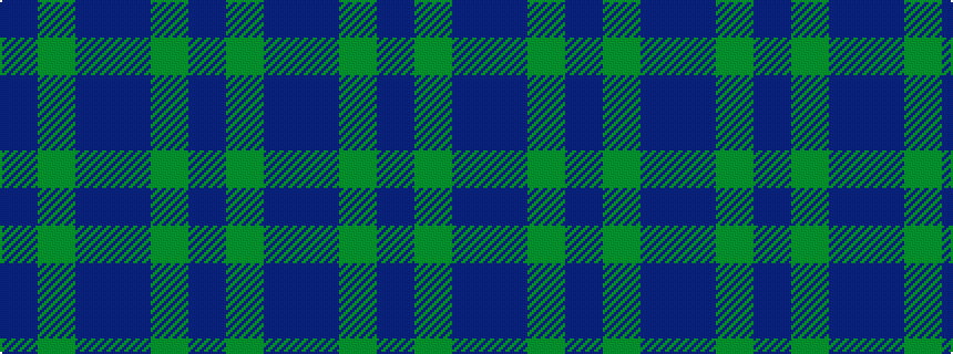 idealised woven sample of pattern BGBBGB