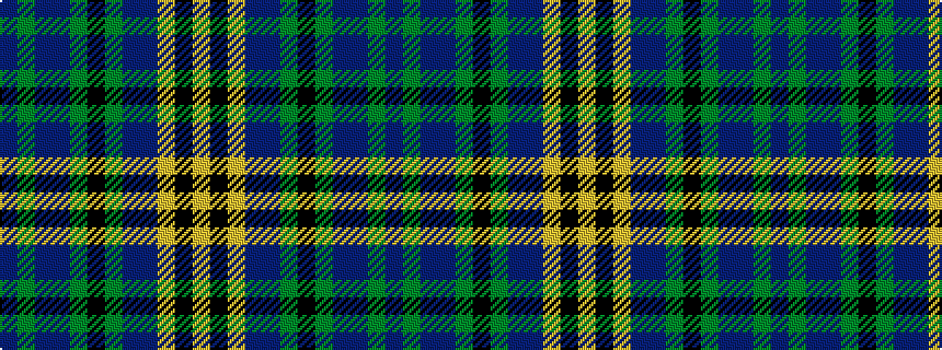 idealised woven sample of pattern BGBBGKGBBYKY