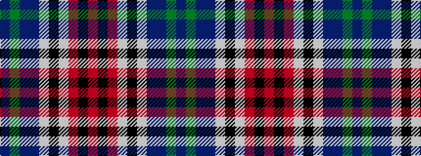 idealised woven sample of pattern BGBBWKWRKR