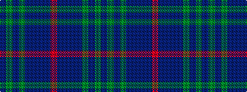 idealised woven sample of pattern BGBGBBBBR