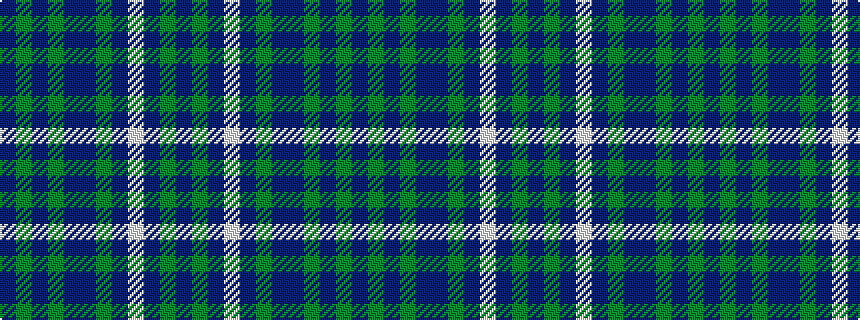 idealised woven sample of pattern BGBGBBGBWBGB