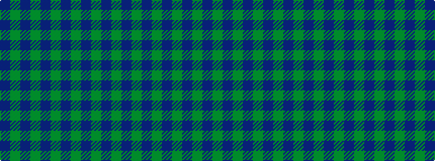 idealised woven sample of pattern BGBGBGBGBG