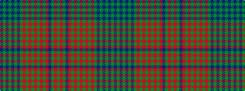 idealised woven sample of pattern BGBGBGBGRGRGRGRGRBGRG