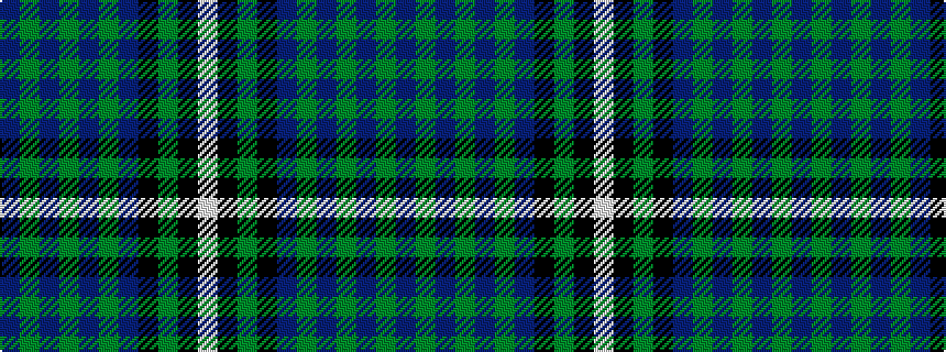 idealised woven sample of pattern BGBGBGBKGKW