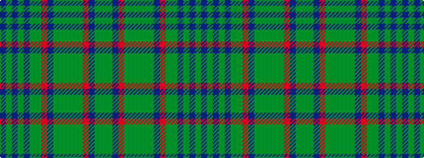 idealised woven sample of pattern BGBGBGGRBGGGGGRBGG