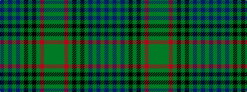 idealised woven sample of pattern BGBGBGKGKGRGGG