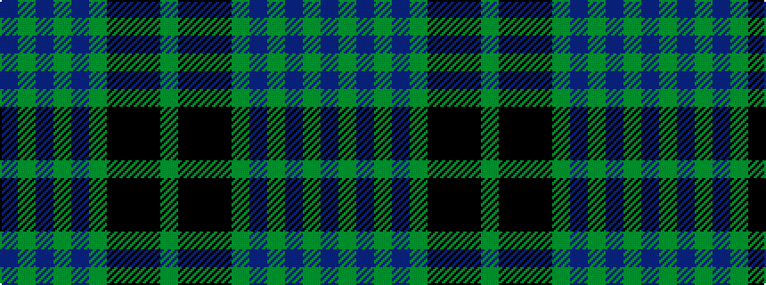 idealised woven sample of pattern BGBGBGKKKG