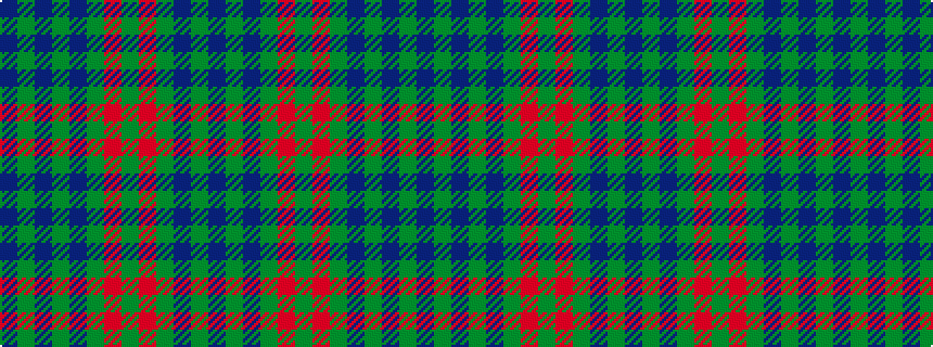 idealised woven sample of pattern BGBGBGRGRGBGB