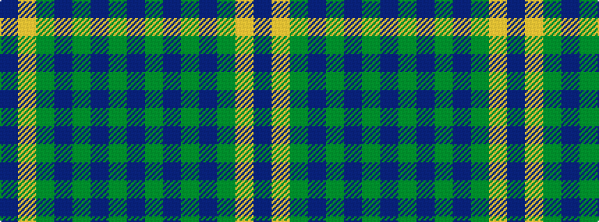 idealised woven sample of pattern BGBGBGYB