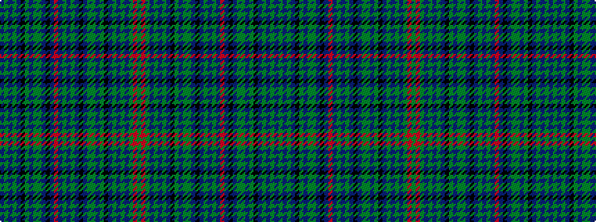 idealised woven sample of pattern BGBGBKGBGGBKBRBGBGBKBGGBGKBGBGBGRG